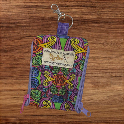 2 Pocket Zipper Keychain Purse - Collection 7