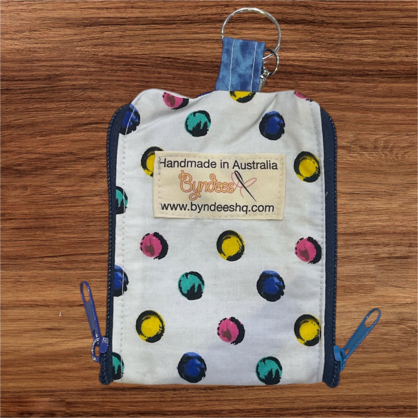 2 Pocket Zipper Keychain Purse - Collection 8