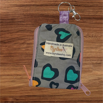 2 Pocket Zipper Keychain Purse - Collection 8