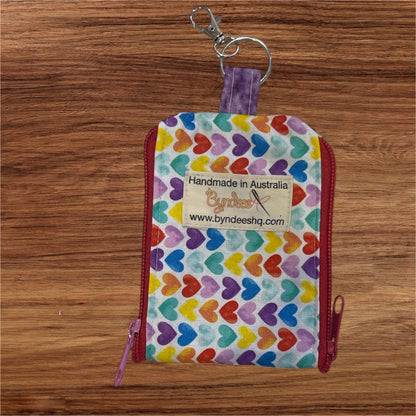 2 Pocket Zipper Keychain Purse - Collection 8