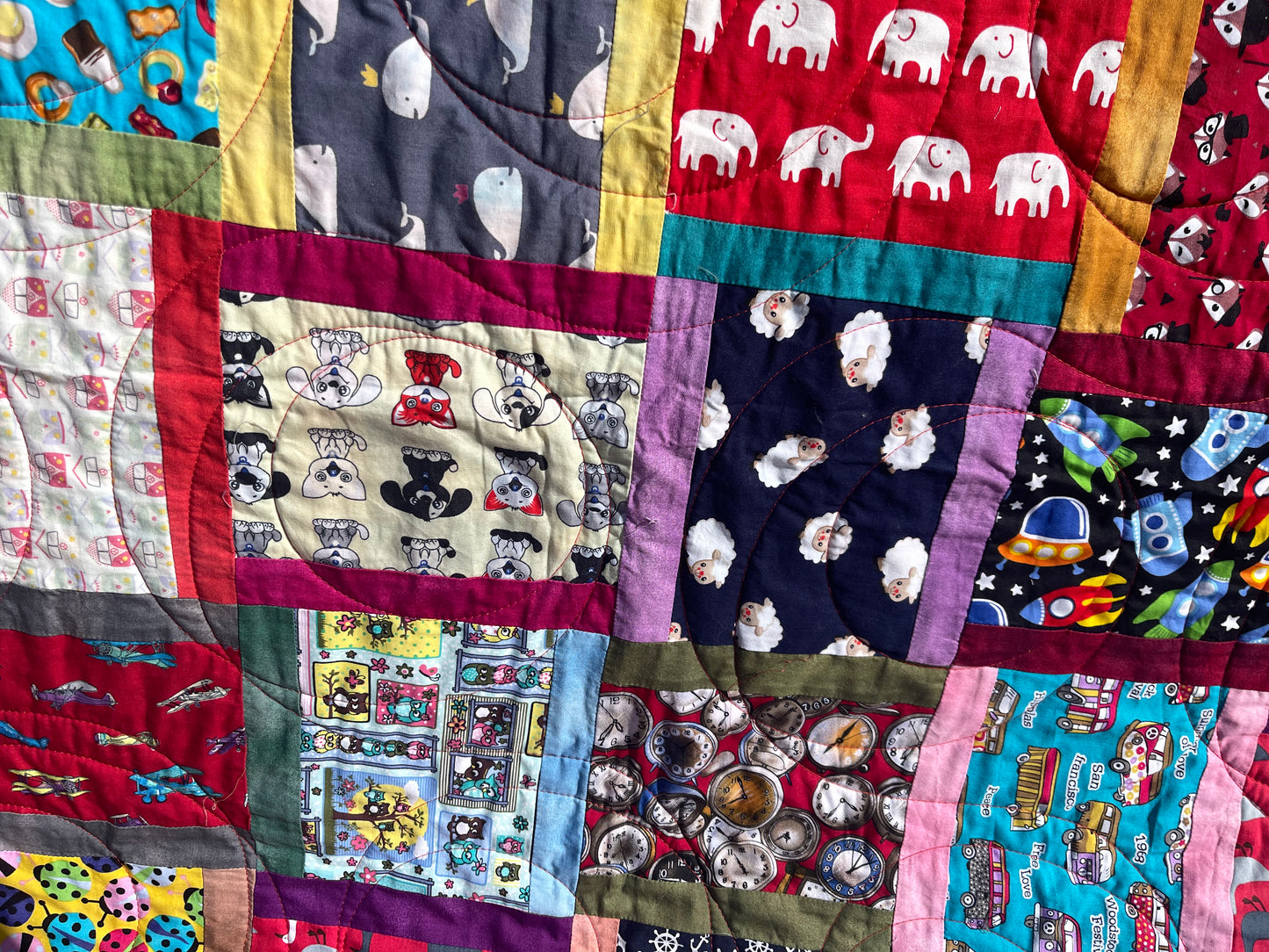 I Spy Quilt Finished Size 62" x 75" Approx