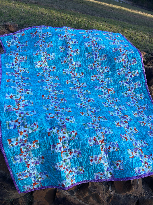 Escalator Quilt Finished Size 46" x 52" Approx