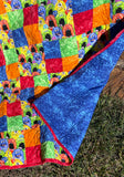 Monsters Quilt Finished Size 66" x 86" Approx