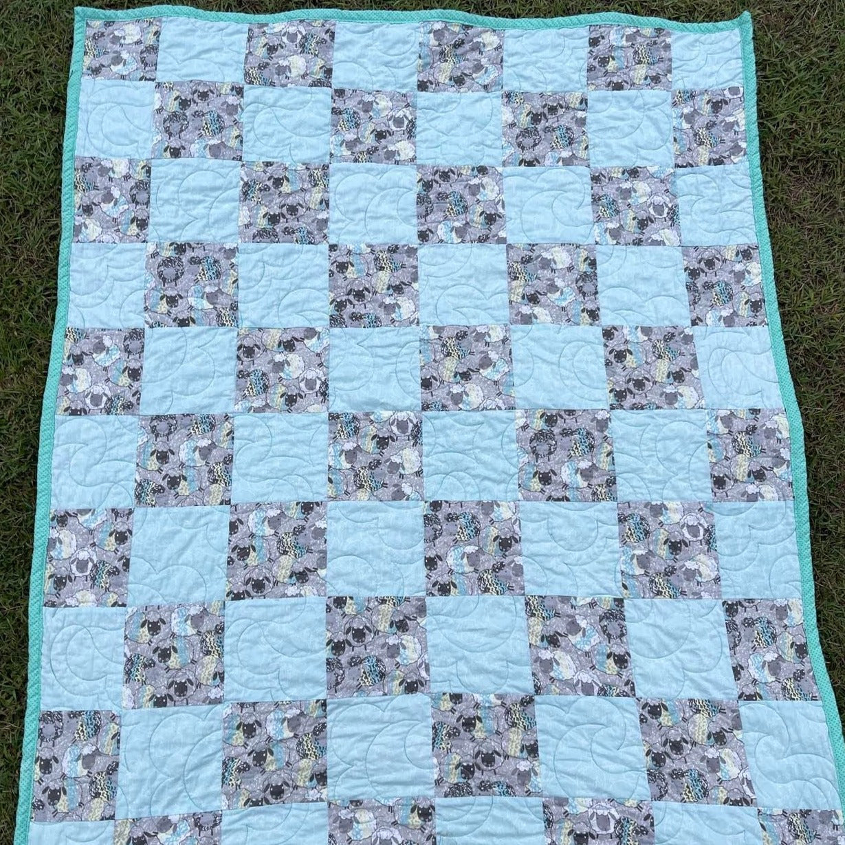 Stepping Stones Quilt Finished Size 34.5" x 42.5" Approx
