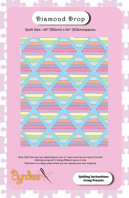 Diamond Drop Quilt Pattern Download