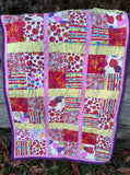 Baby Girl Quilt Finished Size 25.5" x 37.5" Approx
