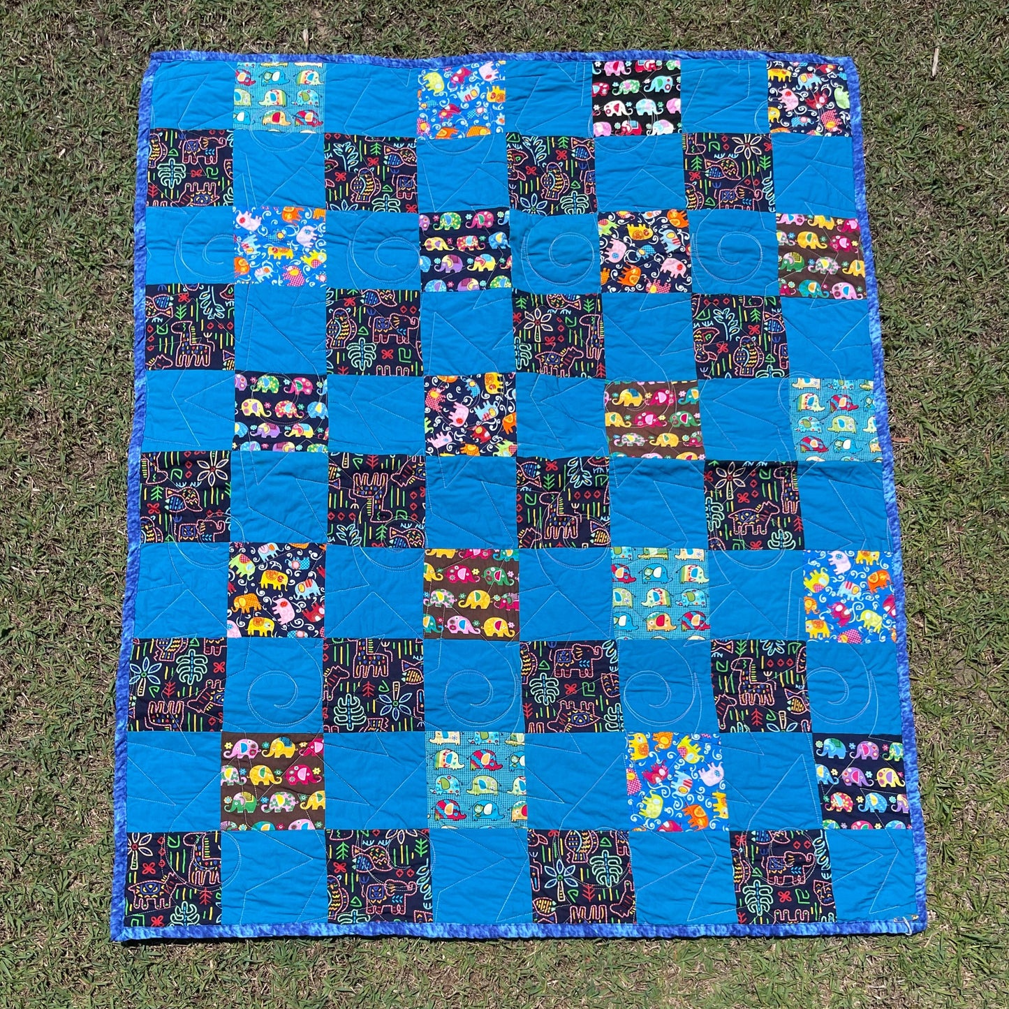 Stepping Stones Quilt Finished Size 34.5" x 42.5" Approx
