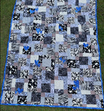 9 Hearts Quilt Finished Size 48" x 62" Approx