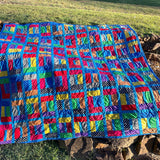 Key Hole Quilt Finished Size 60" x 64" Approx