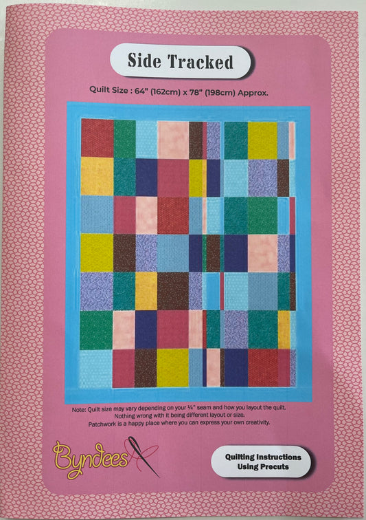 Side Tracked Quilt Pattern - using 10” Squares