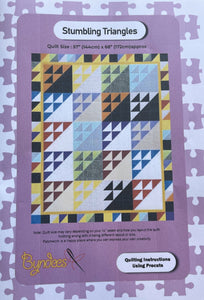 Stumbling Triangles Quilt Pattern