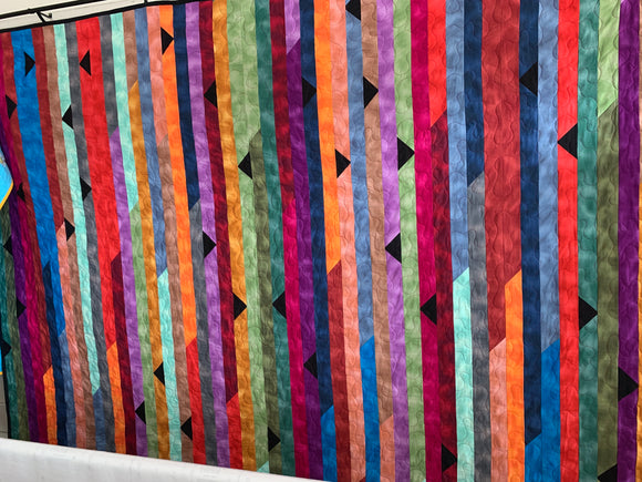 Queen size Rainbow quilt - size 92” x 93”