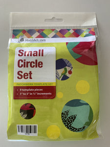 Small Circle Set of 9 Templates - 5" to 2.5"