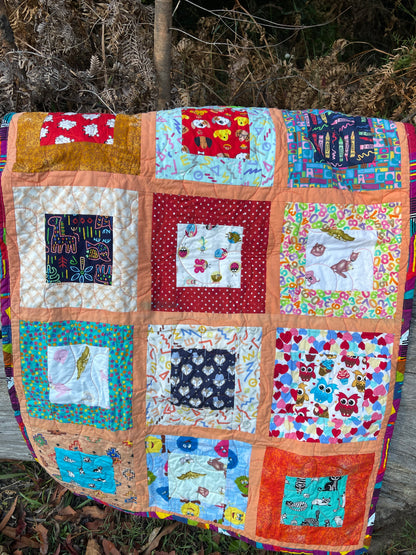 Bright Kids Quilts - 27.5" x 36" Approx